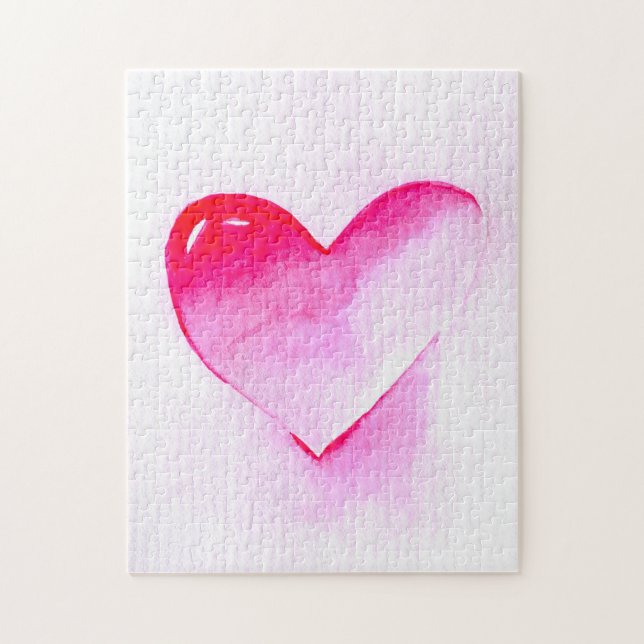 Puzzle Pink coeur pop art valentine (Vertical)
