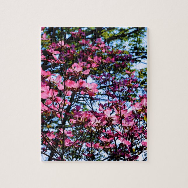 Puzzle Pink flowering Dogwood tree (Vertical)