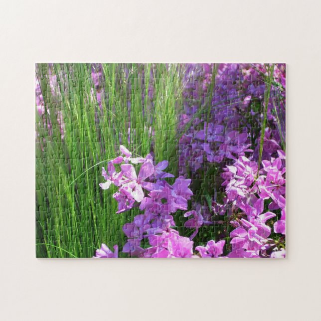 Puzzle Pink Phlox et Grass été Floral (Horizontal)