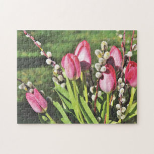 Puzzle Pink Tulips