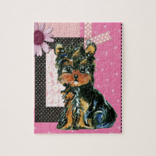 PUZZLE PINK YORKIE POO