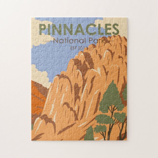 Puzzle Pinnacles National Park Californie Vintage (Vertical)