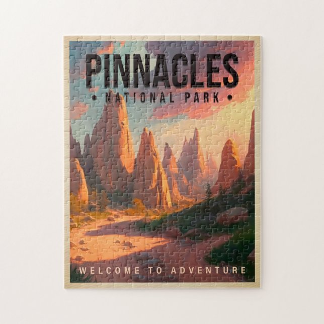 Puzzle Pinnacles National Park Californie Vintage (Vertical)