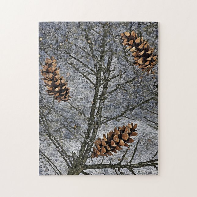 Puzzle Pins Dans La Neige (Vertical)