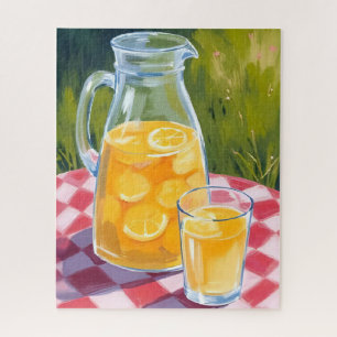 Puzzle Pique-nique de limonade Citrons Fruit peint
