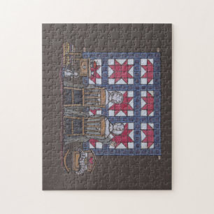 Puzzle Piquer amish de femmes