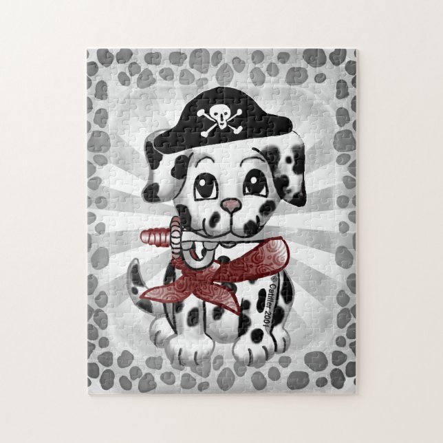 Puzzle pirate chien chiot (Vertical)