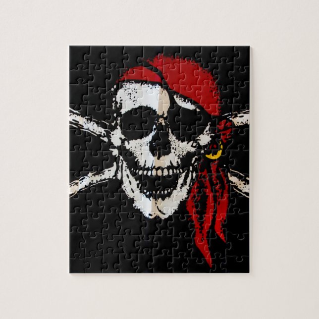 Puzzle Pirate Crâne Et Crossbones (Vertical)