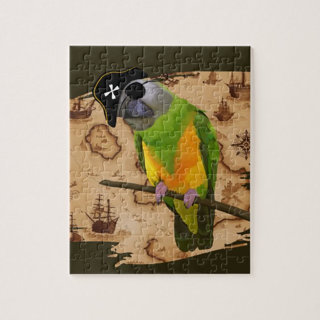 Puzzle Pirate Sénégal Parrot Carte des trésors (Vertical)