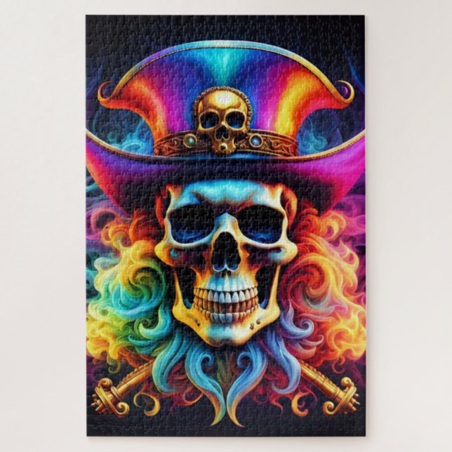 Puzzle Pirate Skull (Vertical)
