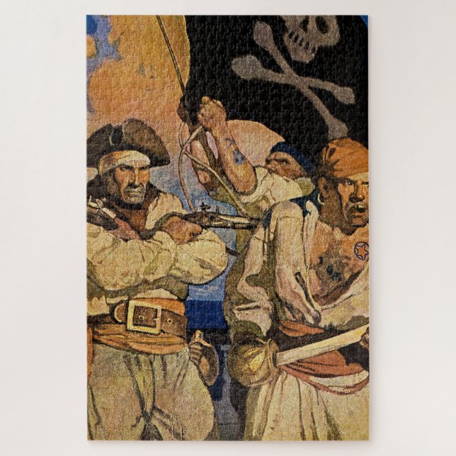 Puzzle « Pirates » Couverture de l'Île au trésor par NC W (Vertical)