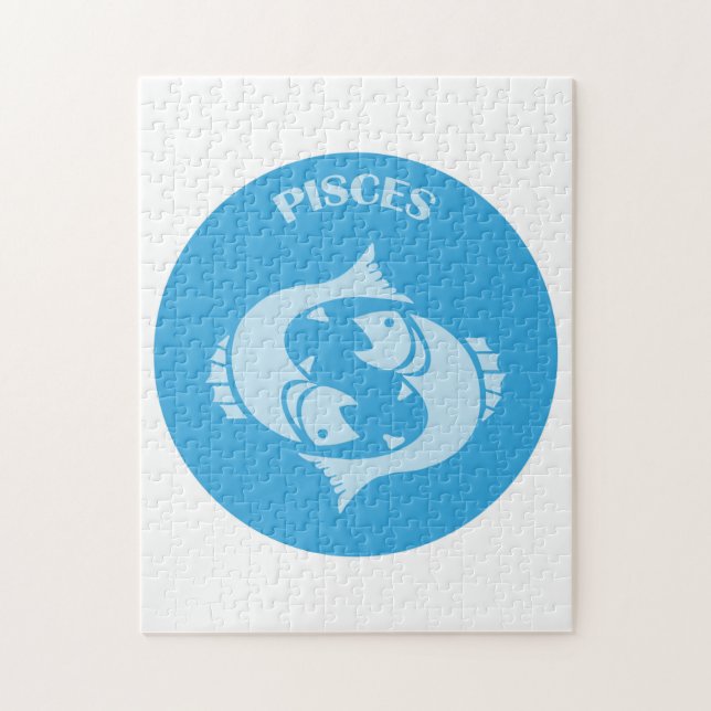 Puzzle Pisces, Zodiac Sign, Horoscope, Astrology (Vertical)