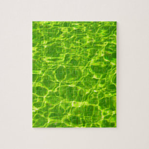 Puzzle Piscine Verte Motifs d'eau Neon Couleur clair