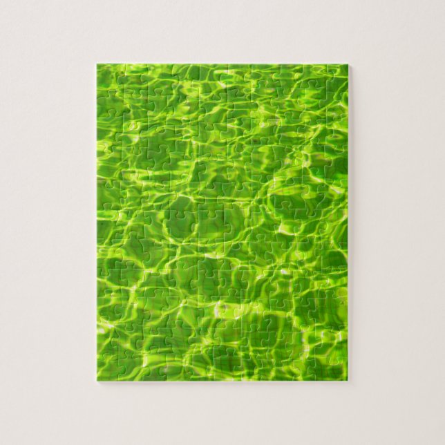 Puzzle Piscine Verte Motifs d'eau Neon Couleur clair (Vertical)