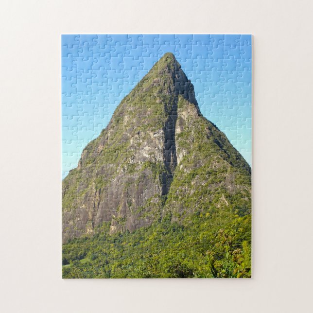Puzzle Piton Peaks Sainte-Lucie. (Vertical)