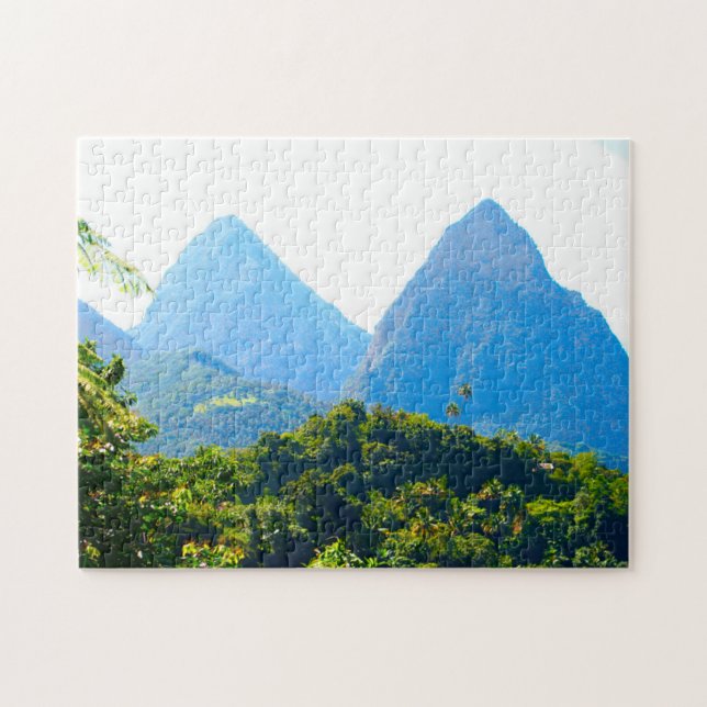 Puzzle Pitons jumeaux de Sainte-Lucie. (Horizontal)