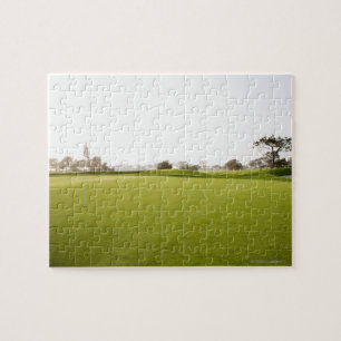 Puzzle Pittoresque, golf, terrain de golf, herbe,