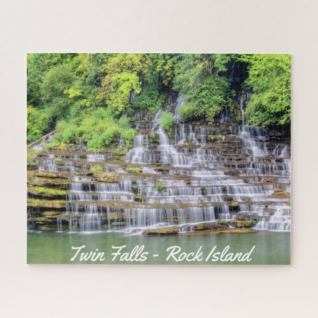 Puzzle Pittoresque Twin Falls Rock Island (Horizontal)
