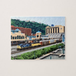 Puzzle Pittsburgh PA - Train passant par Station Square