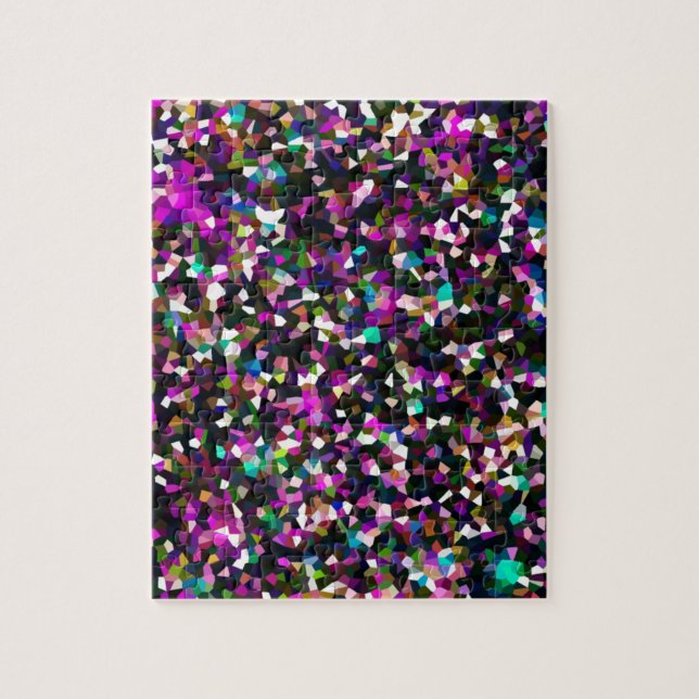 Puzzle Pixels en cristal de ton de bijoux (Vertical)