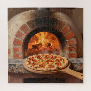 Puzzle Pizza au Pepperoni Cuit au Feu de Bois Italien Rus