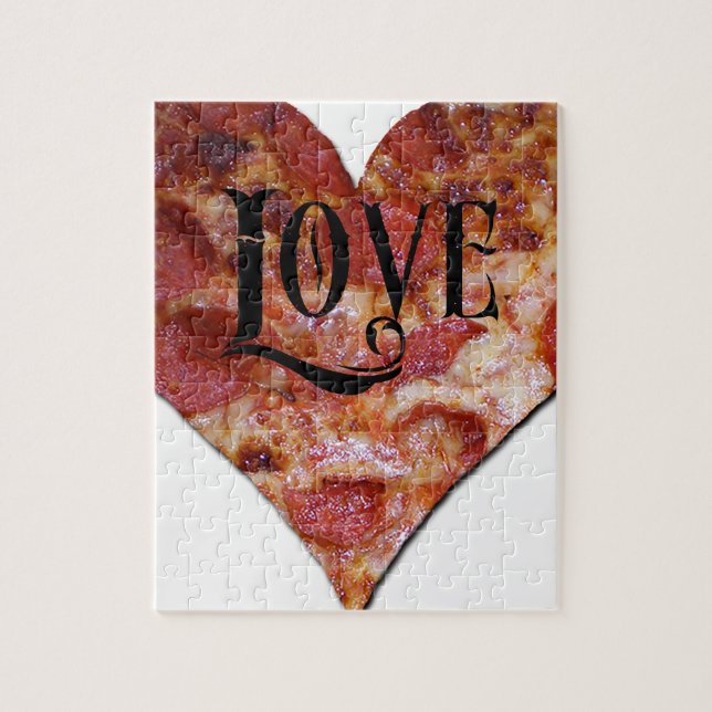 Puzzle Pizza d'amour de Valentine (Vertical)