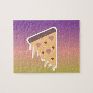 Puzzle Pizza des Amoureux de Fromage Ombre Dégradé Coloré