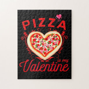 Puzzle Pizza Est Ma Saint-Valentin Drôle De Saint-Valenti