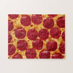 Puzzle pizza pepperonis