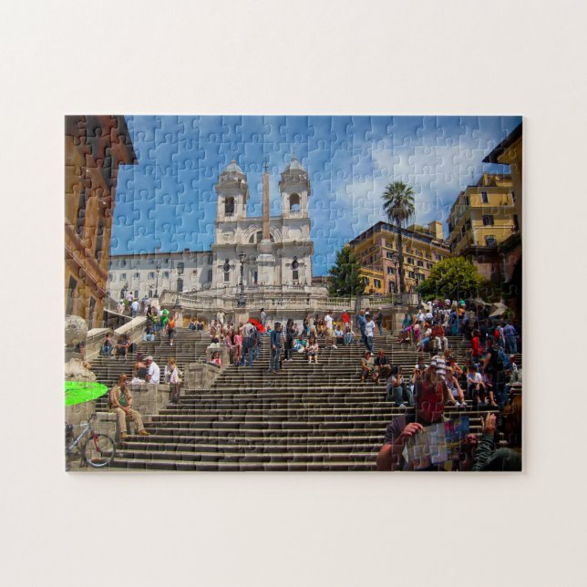 Puzzle Place d'Espagne Rome. (Horizontal)