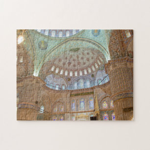 Puzzle Plafond en dôme coloré de l'intérieur de la Mosqué