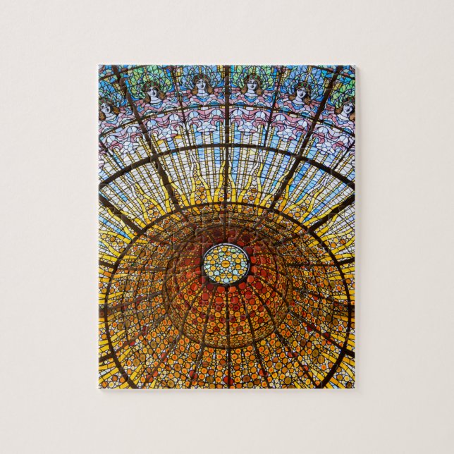 Puzzle Plafond en verre tendu au Palau de Musica Espagne (Vertical)