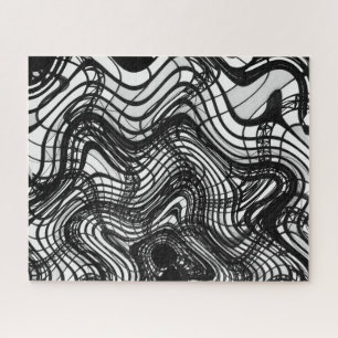 Puzzle Plafond noir et blanc onduleux, images de SVP de