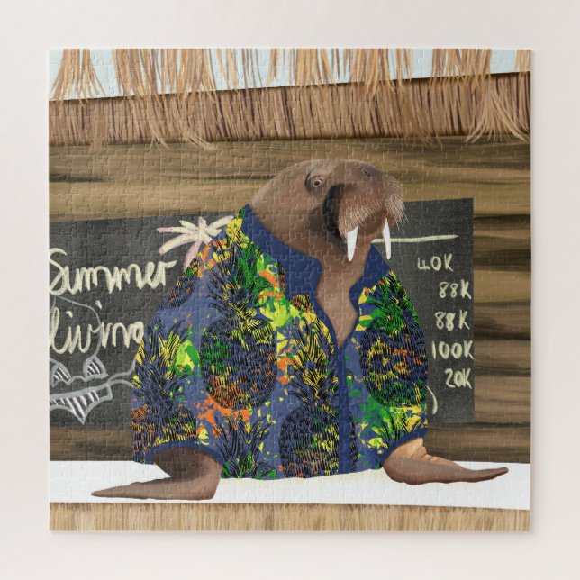 Puzzle Plage Amusant Hawaii Walrus (Vertical)