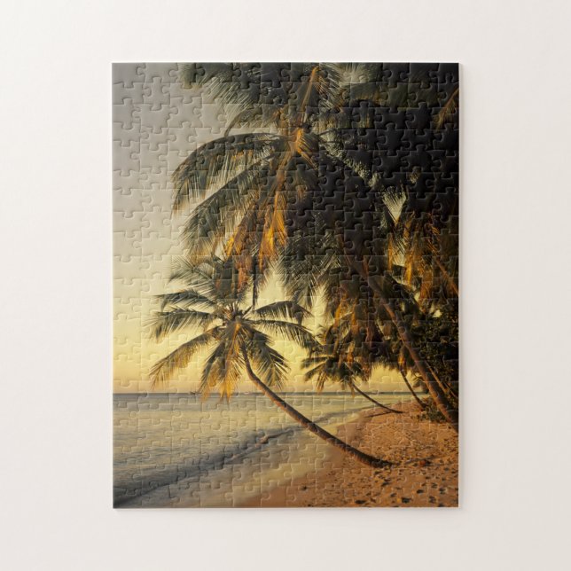 Puzzle Plage au coucher du soleil, Trinidad (Vertical)