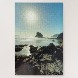 Puzzle Plage côtière accidentée ensoleillée Photo