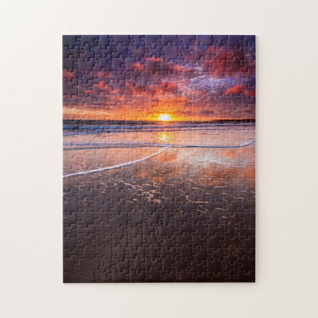 Puzzle Plage de l'État de Ventura au coucher du soleil (Vertical)