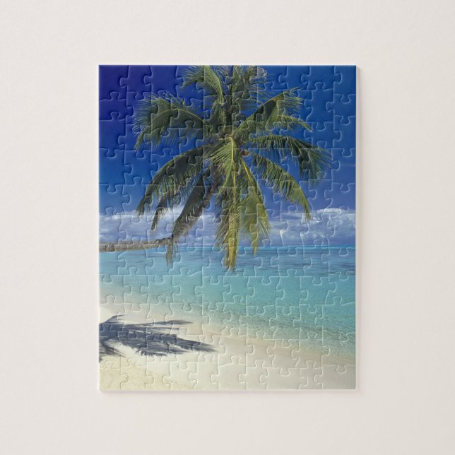 Puzzle Plage de Matira sur l'île de Bora Bora, Société (Vertical)