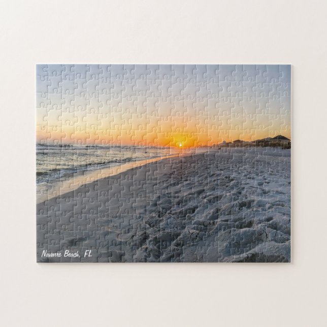 Puzzle Plage de Navarre Floride coucher de soleil (Horizontal)