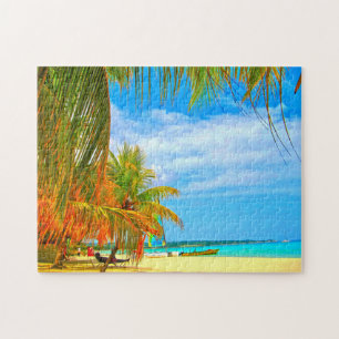 Puzzle Plage de Palm Beach Montego Bay Jamaïque.