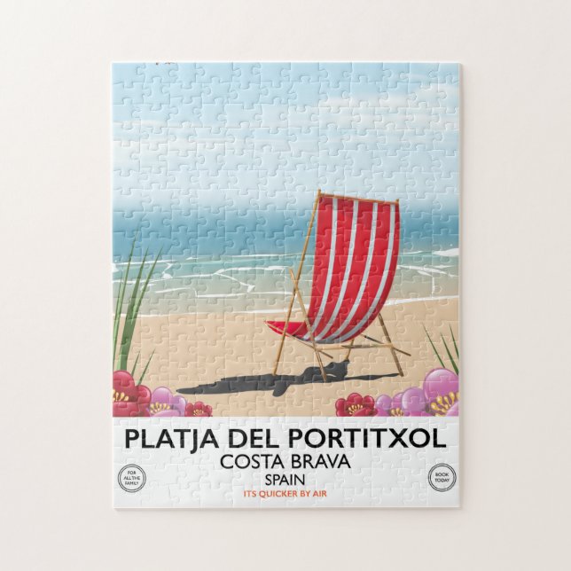 Puzzle Plage de Portitxol, Costa Brava, Espagne (Vertical)