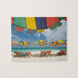 Puzzle Plage de sable tropicale et mer turquoise. 2
