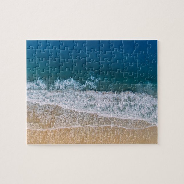 Puzzle Plage de sable Turquoise Blue Palm Coast (Horizontal)