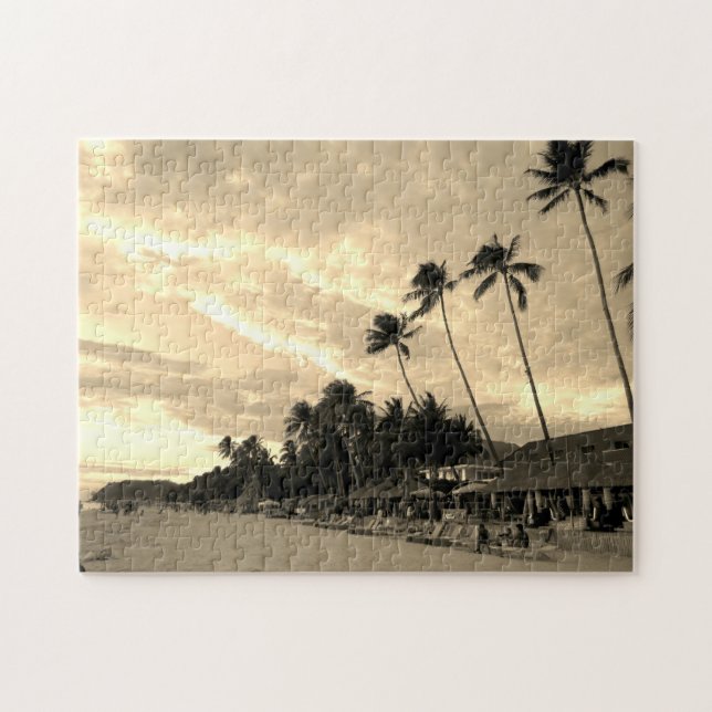 Puzzle plage de sepia boracay (Horizontal)