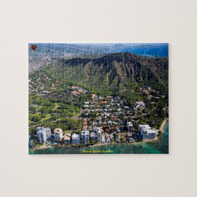 Puzzle Plage de Waikiki Honolulu (Horizontal)