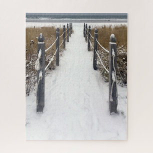 Puzzle plage du vieux verger promenade d'hiver