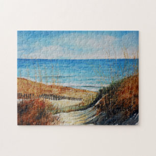 Puzzle Plage Dunes de sable Peinture Océanique