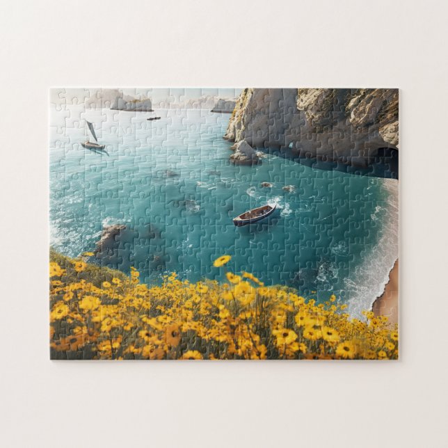 Puzzle Plage en Grèce (Horizontal)