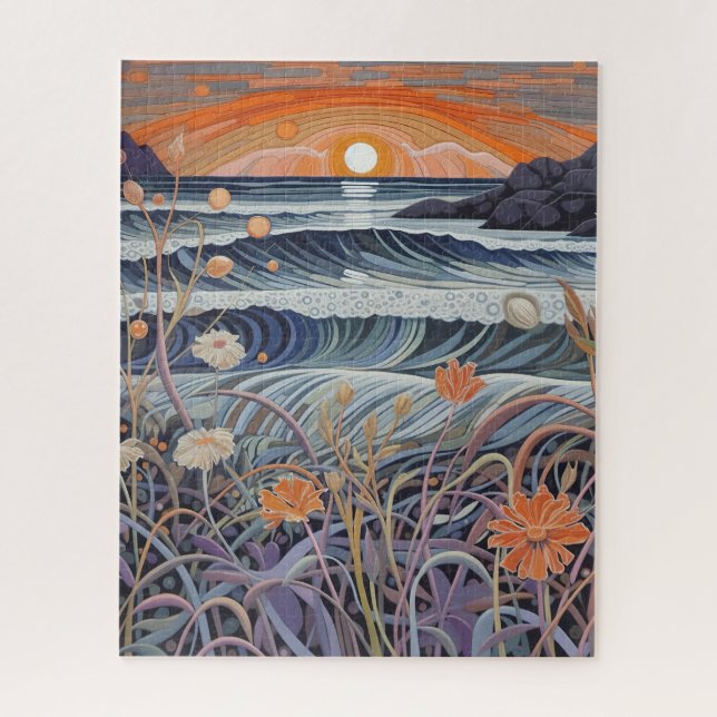 Puzzle Plage Fleur sauvage balnéaire (Vertical)