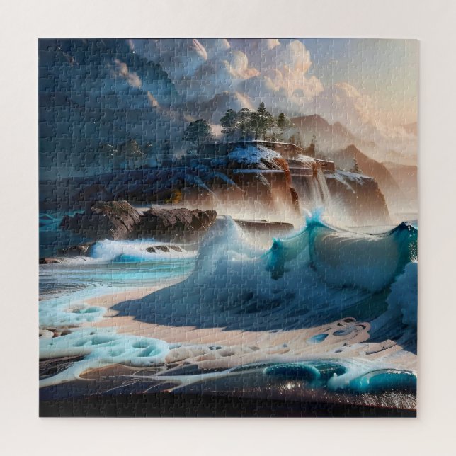 Puzzle Plage Front Ocean Waves Paysage 1 (Vertical)